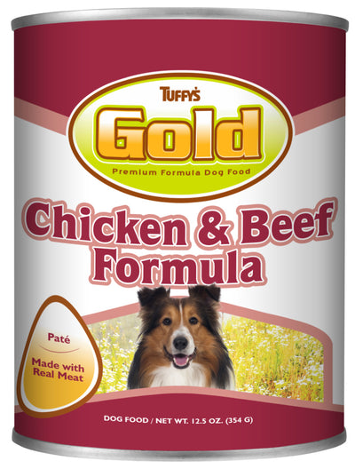 Tuffy's Gold Chicken & Beef Canned Dog Food 12ea/12.5 oz