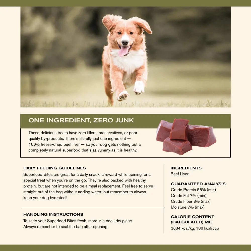 Badlands Ranch Beef Liver Grain - Free Freeze - Dried Raw Dog Treats 4oz - Talis Us
