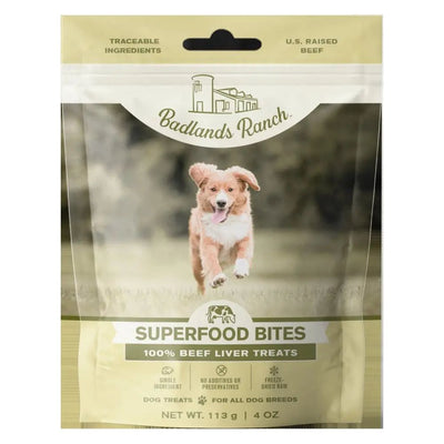Badlands Ranch Beef Liver Grain - Free Freeze - Dried Raw Dog Treats 4oz - Talis Us