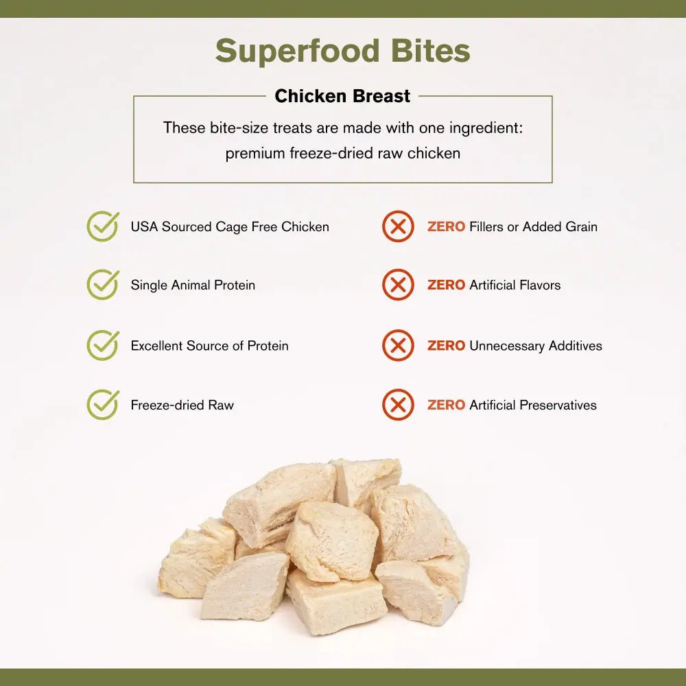 Badlands Ranch Chicken Breast Grain - Free Freeze - Dried Raw Dog Treats - Talis Us