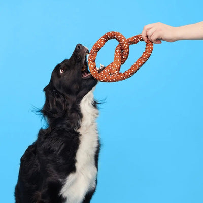 BARK Paula's Park Slope Pretzel Plush Dog Toy - Talis Us