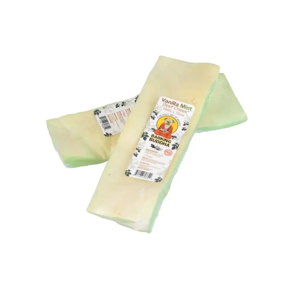 Barking Buddha Vanilla Mint Beef Cheek™ Slices Small (30/case) - Talis Us