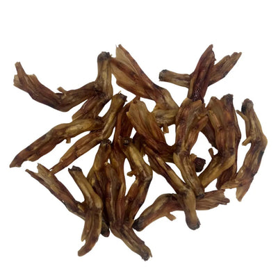BarkNBig Dehydrated Duck Feet Dog Treats 200ct Bulk - Talis Us
