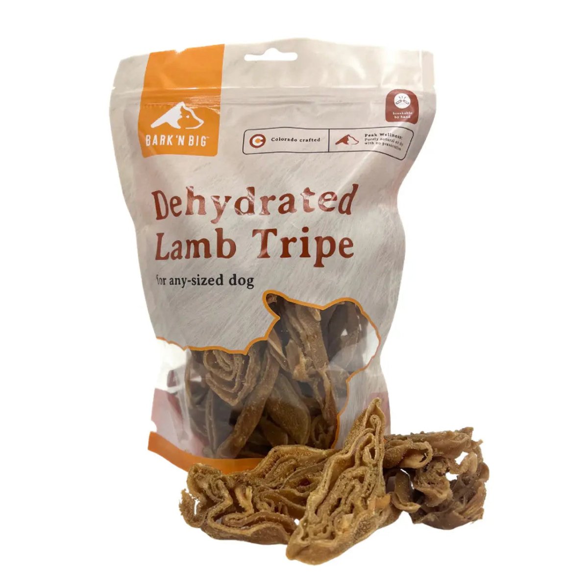 BarkNBig Dehydrated Lamb Tripe Dog Treats 10oz - Talis Us