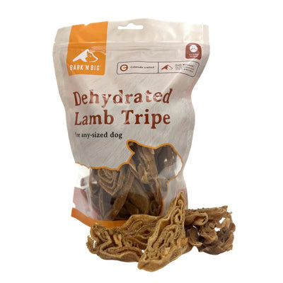 BarkNBig Dehydrated Lamb Tripe Dog Treats 10oz - Talis Us