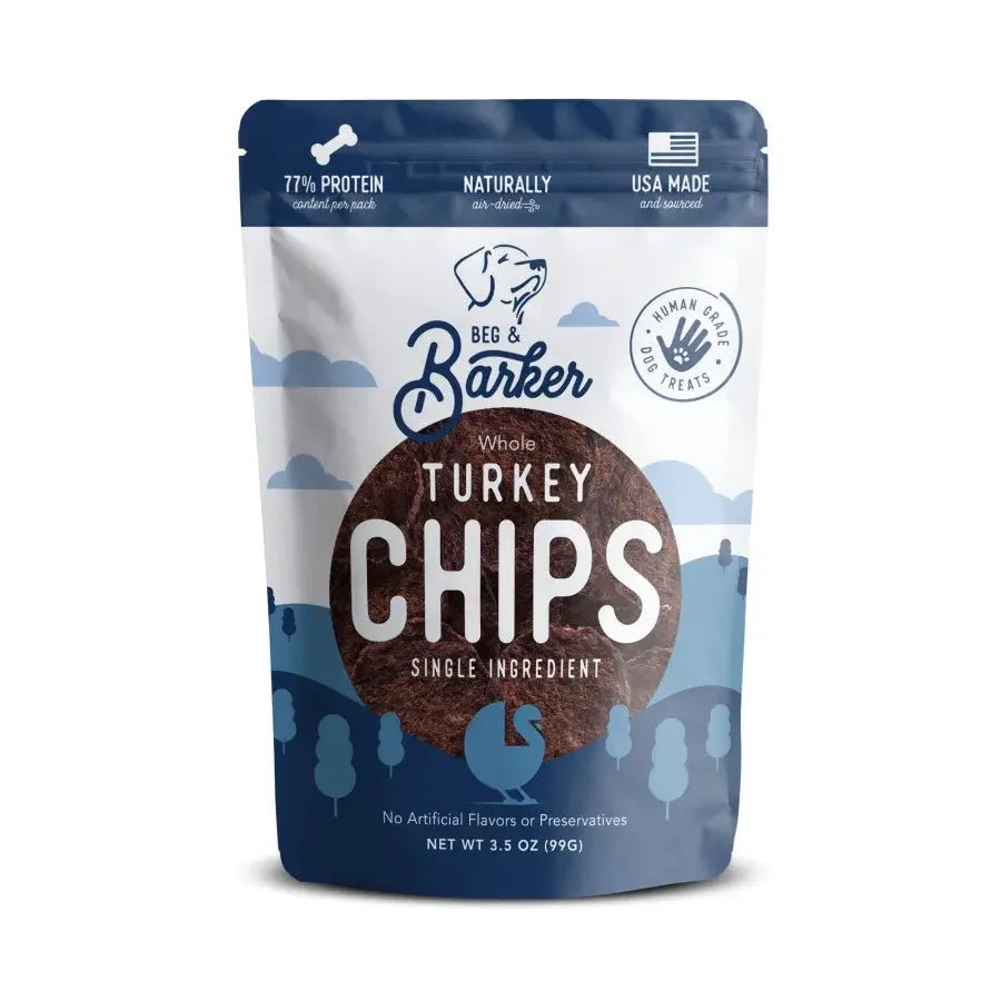 Beg & Barker Whole Turkey Chips Dog Treats - Talis Us