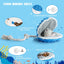 The Nocciola Ocean-Themed Crinkle & Squeaky Dog Toy Set features a blue and white plush design with rope handle, hideable treat pocket, and screaming pearls—ideal for pet play, enrichment, and lasting fun from Nocciola.