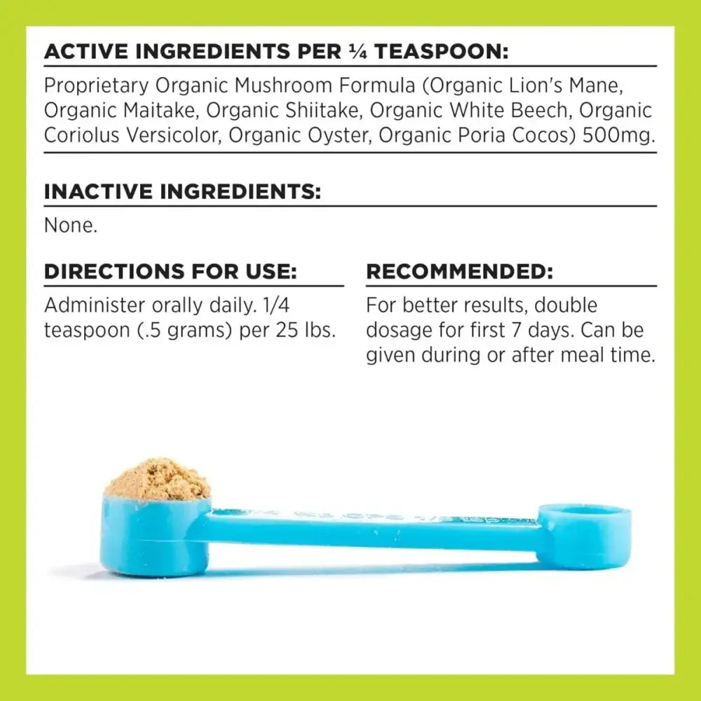 BIXBI Digestion Pet Superfood Daily Mushroom Powder Supplement for Dogs & Cats 2.12 oz - Talis Us