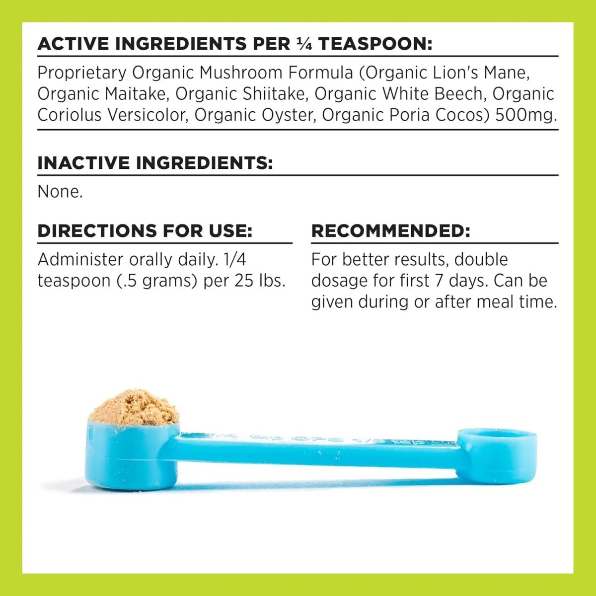 BIXBI Digestion Pet Superfood Daily Mushroom Powder Supplement for Dogs & Cats 2.12 oz - Talis Us