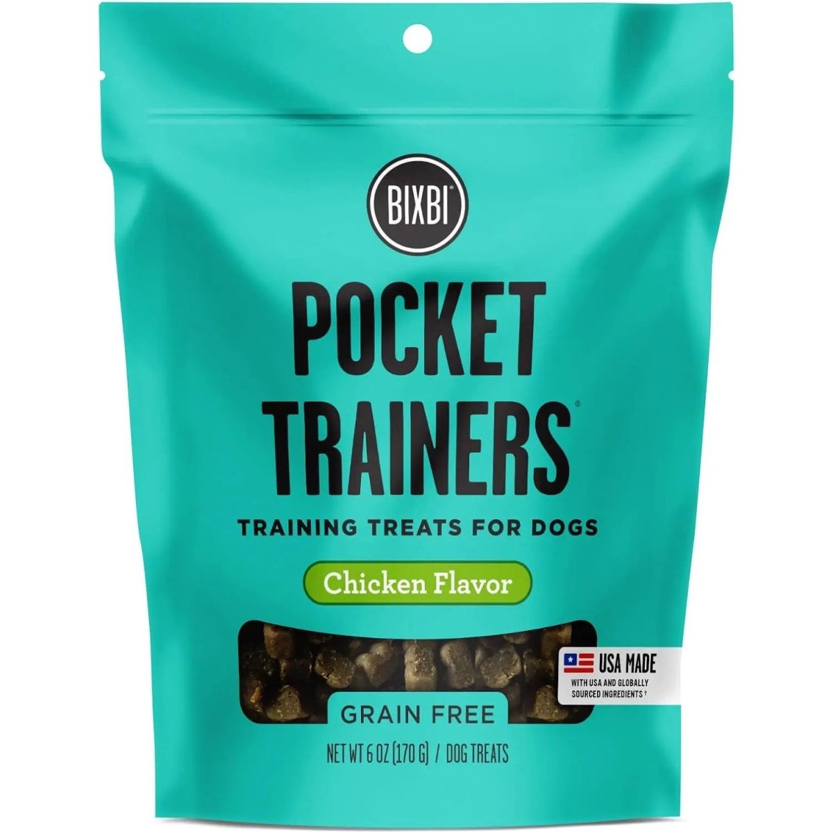 BIXBI Pocket Trainers Grain - Free Dog Treats 6oz. - Talis Us