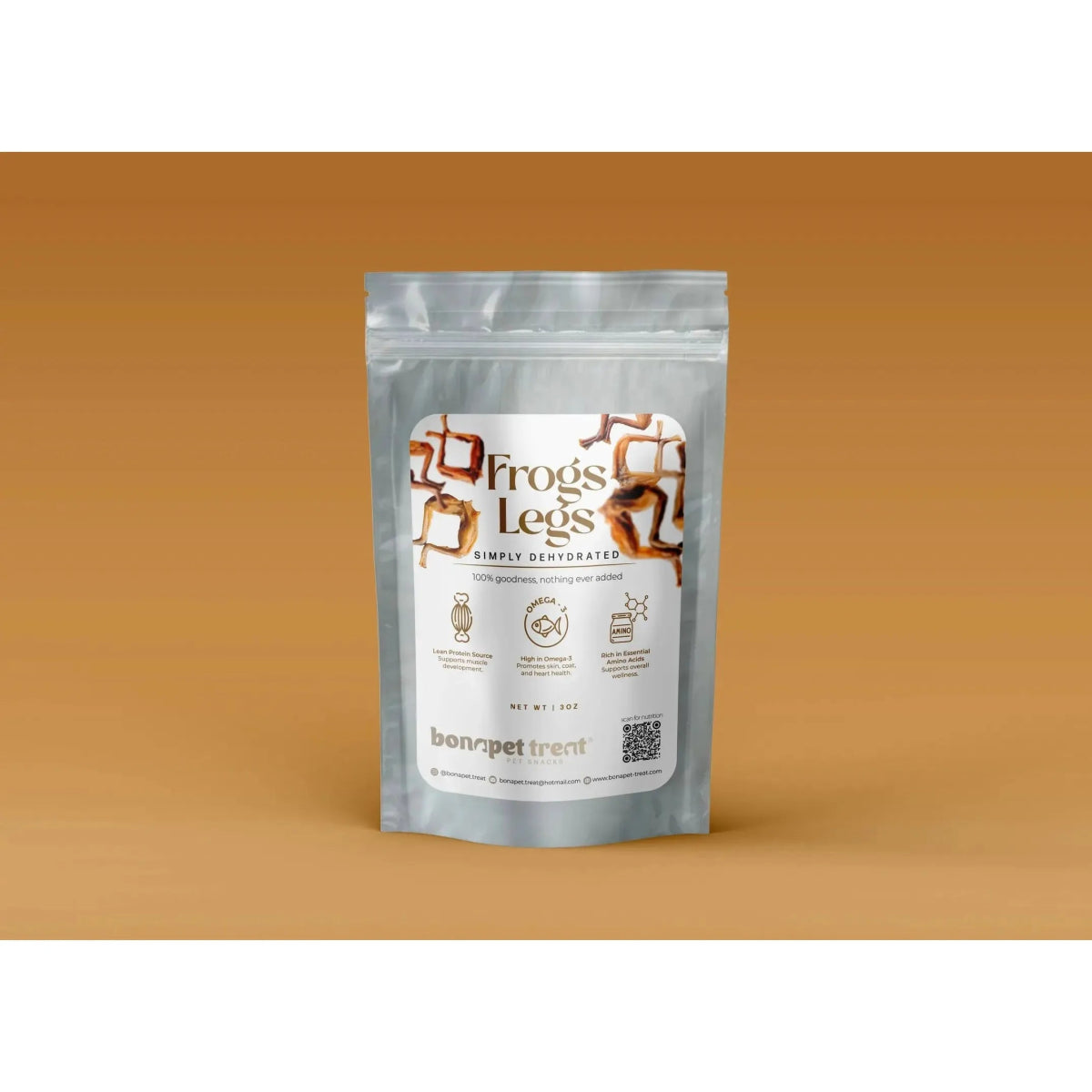Bonapet All - Natural High - Protein Frog Legs Treat for Pets 3 oz - Talis Us
