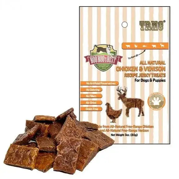 Boo Boo's Best Chicken & Venison Jerky Treats for Dogs 3oz - Talis Us