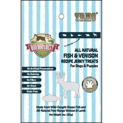 Boo Boo's Best Fish & Venison Jerky Dog Treats 3oz - Talis Us