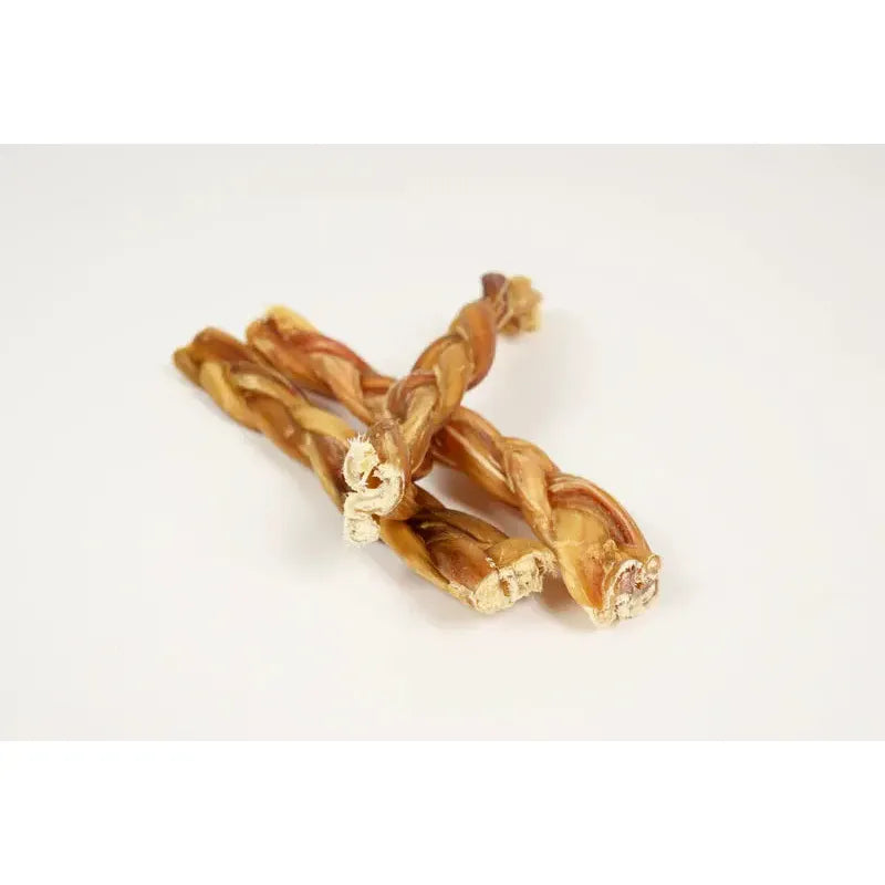 Talis Us braided bully sticks for dogs, natural treats rich in flavor and texture