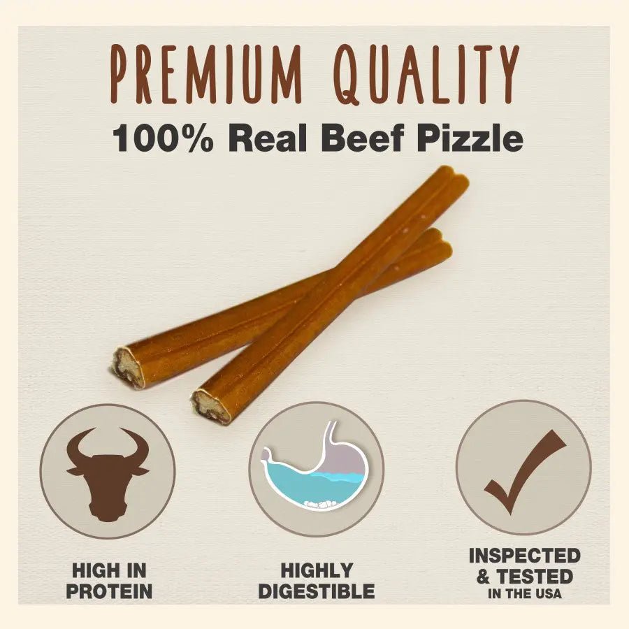 Cadet Large Bully Sticks Long - Lasting Grain - Free Dog Chews - Talis Us