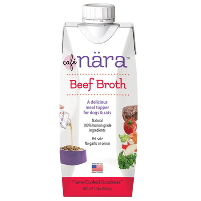 Cafe Nara Beef Broth for Dogs and Cats - Natural Meal Topper 1.1 lb - Talis Us