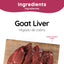 Caru Pet Food goat liver dog treats made with single ingredient for healthy pet snacking