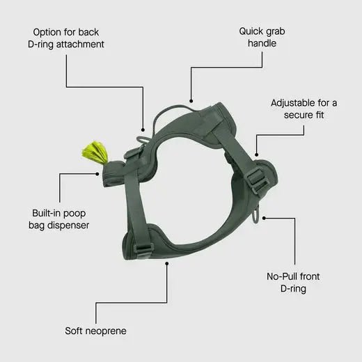 Canada Pooch The Everything Harness with Poop Dispenser - Talis Us