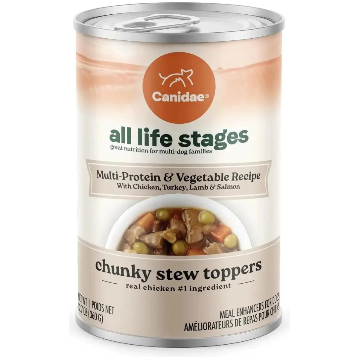 CANIDAE All Life Stages Chunky Stew Toppers Wet Dog Food 6ea/12.7 oz - Talis Us