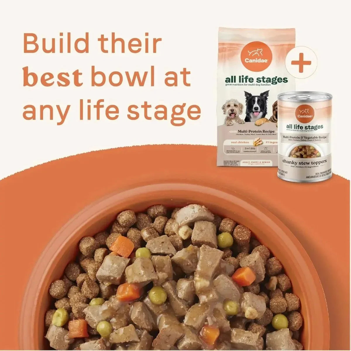 CANIDAE All Life Stages Chunky Stew Toppers Wet Dog Food 6ea/12.7 oz - Talis Us