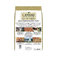 A bag of CANIDAE All Life Stages Multi-Protein Formula Dry Dog Food (Chicken, Turkey, Lamb & Fish Meal) shows dogs and icons that highlight premium ingredients and nutritional benefits for all ages, breeds, and sizes.