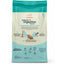 A teal and cream bag of CANIDAE Goodness for Digestion Formula with Real Chicken Dry Cat Food shows a cat, plus icons and text highlighting real chicken, high-quality ingredients, healthy fiber, and digestive support.