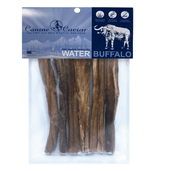 Canine Caviar Water Buffalo Bully Stix Dog Treats - Talis Us