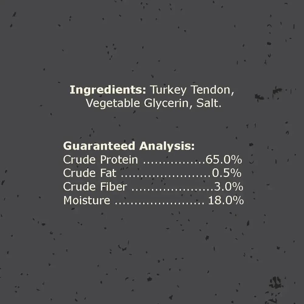Canine Naturals Natural Turkey Tendon Dog Treats 3oz - Talis Us