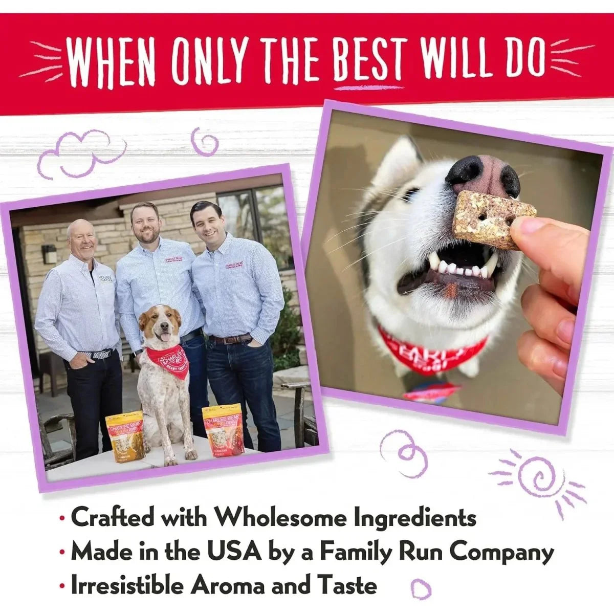 Charlee Bear Bearnola Bites Dog Treats 8oz. - Talis Us