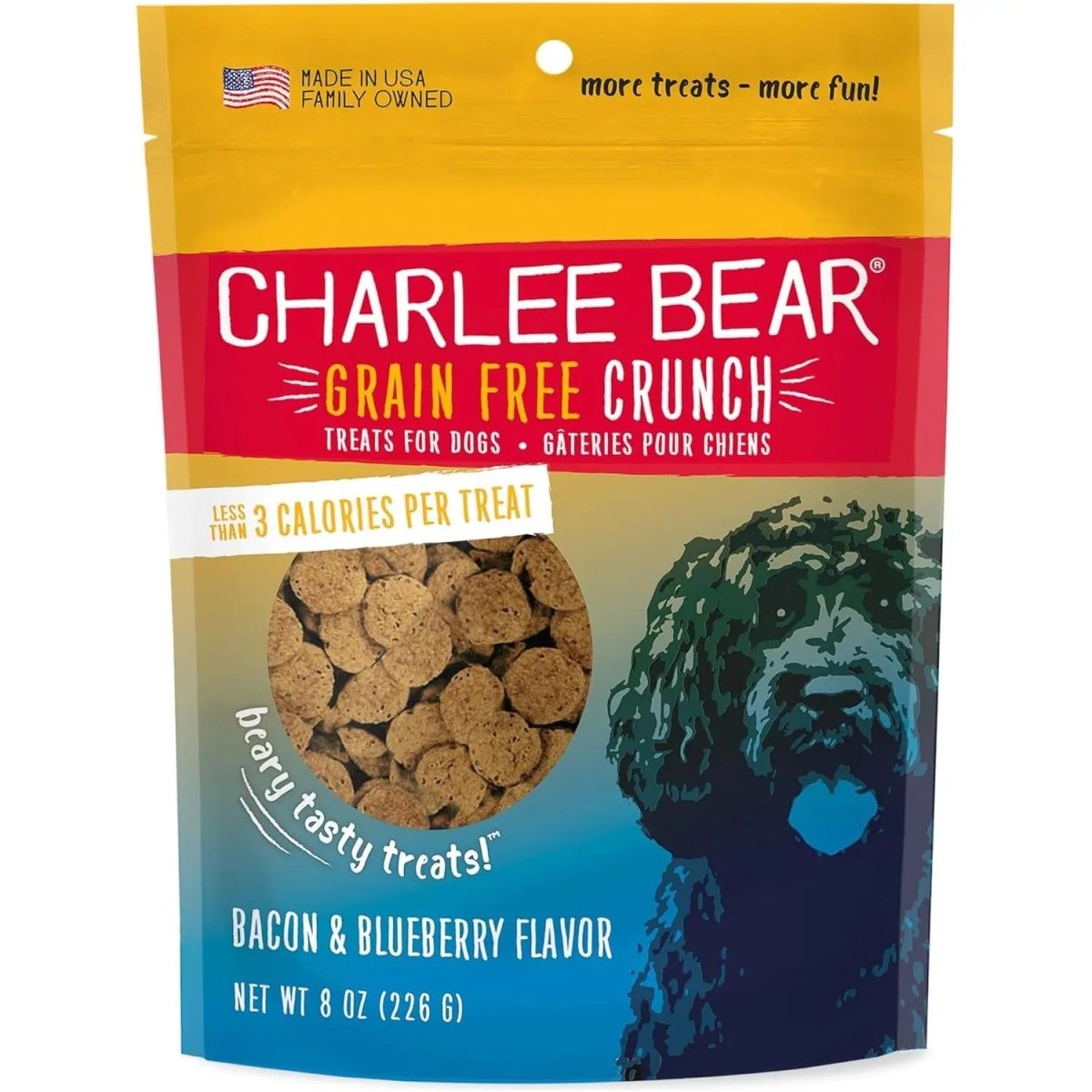 Charlee Bear Grain Free Crunch Dog Treats 8 oz - Talis Us