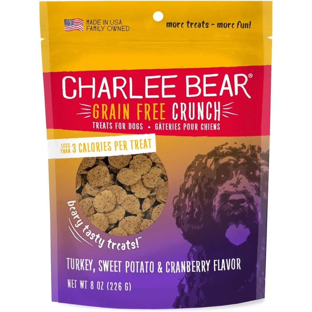 Charlee Bear Grain Free Crunch Dog Treats 8 oz - Talis Us