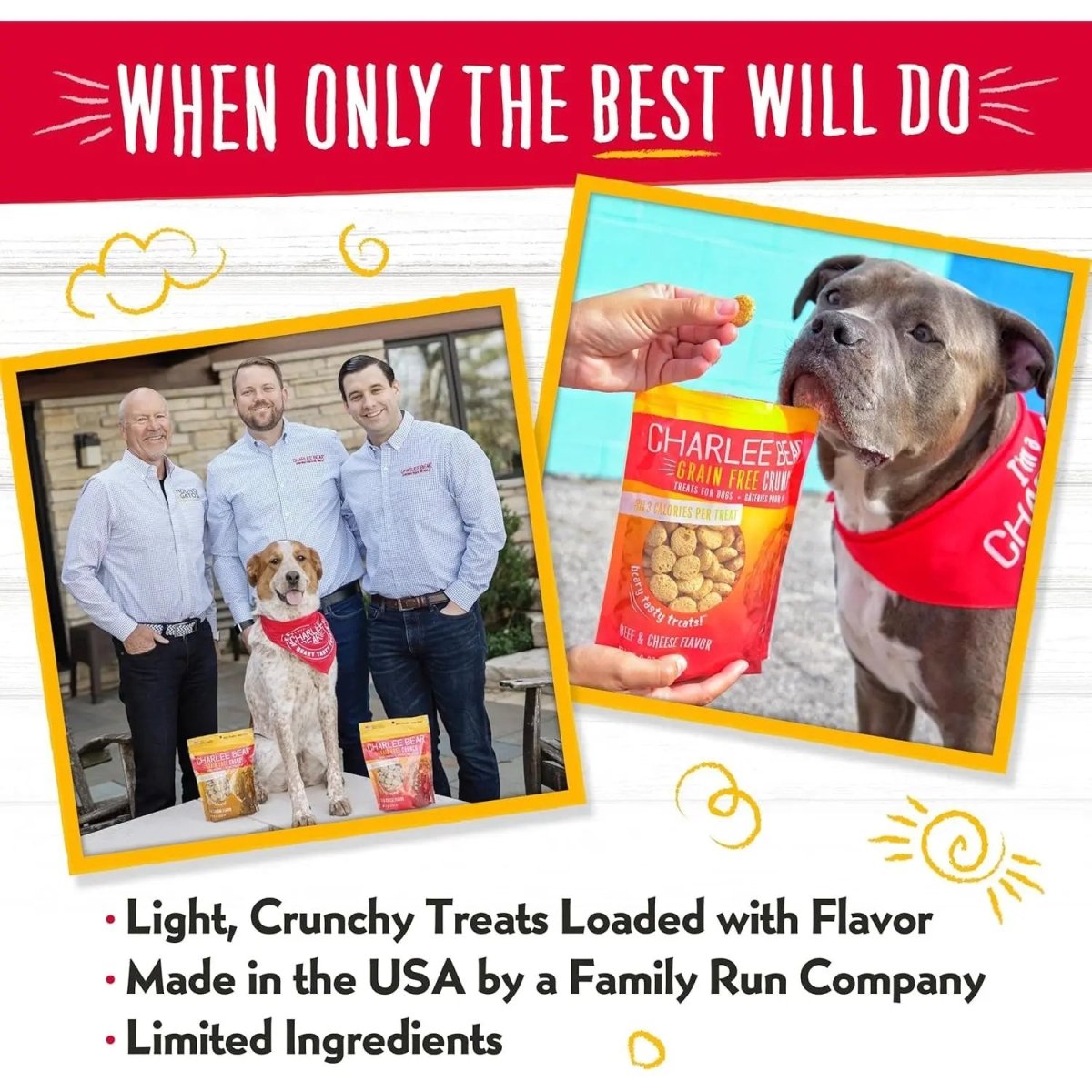 Charlee Bear Grain Free Crunch Dog Treats 8 oz - Talis Us