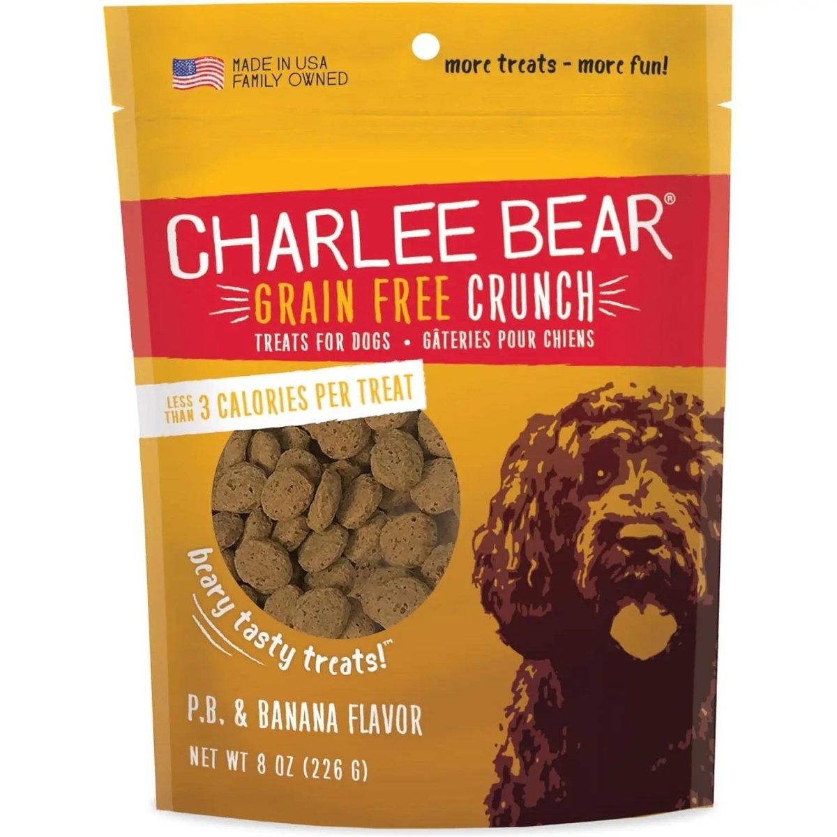Charlee Bear Grain Free Crunch Dog Treats 8 oz - Talis Us