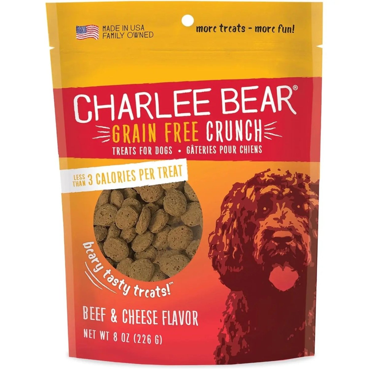 Charlee Bear Grain Free Crunch Dog Treats 8 oz - Talis Us