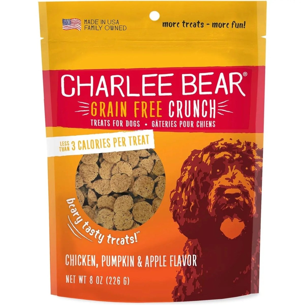 Charlee Bear Grain Free Crunch Dog Treats 8 oz - Talis Us