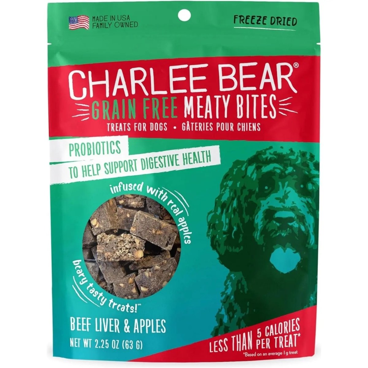 Charlee Bear Meaty Bites Dog Treats 2.5oz - Talis Us