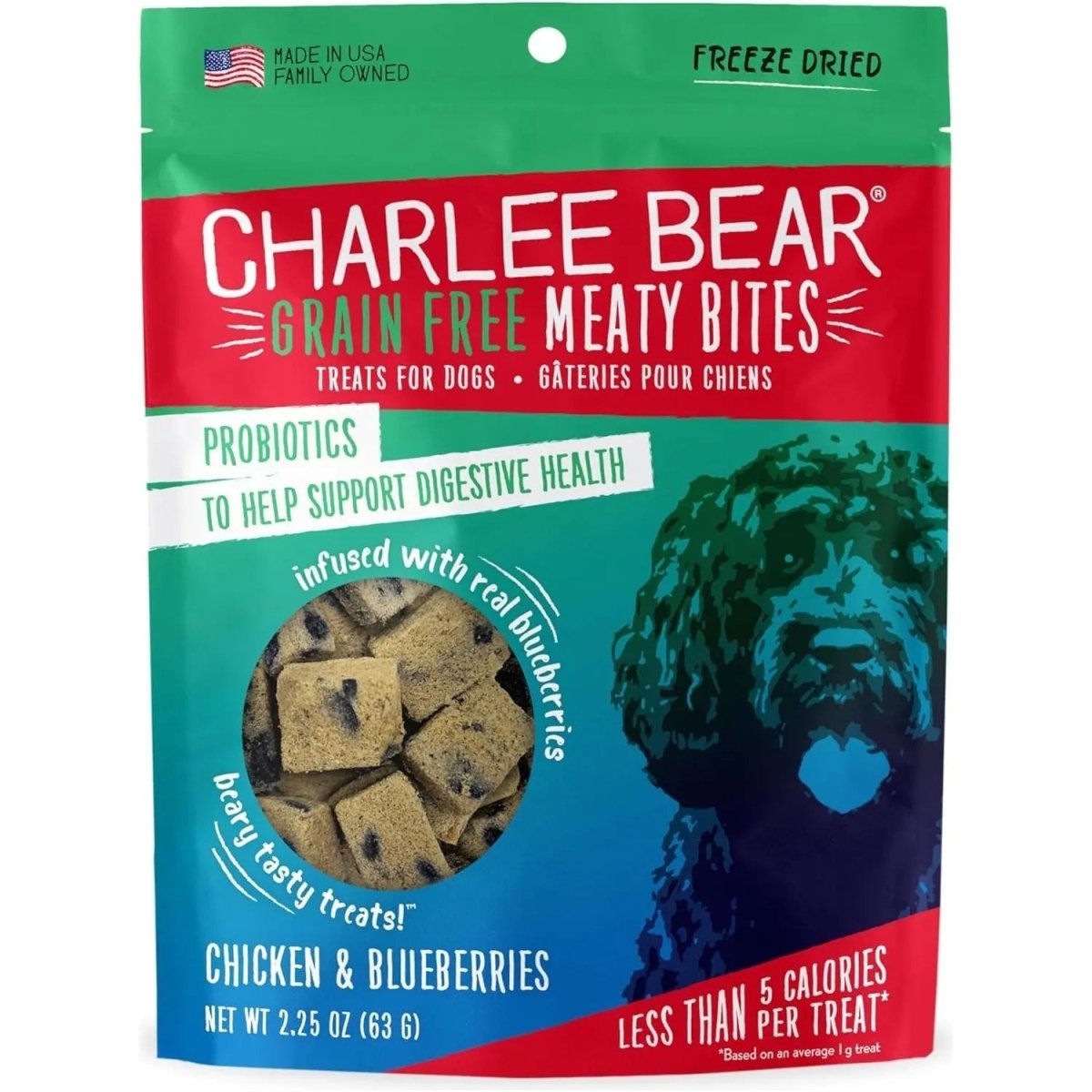Charlee Bear Meaty Bites Dog Treats 2.5oz - Talis Us