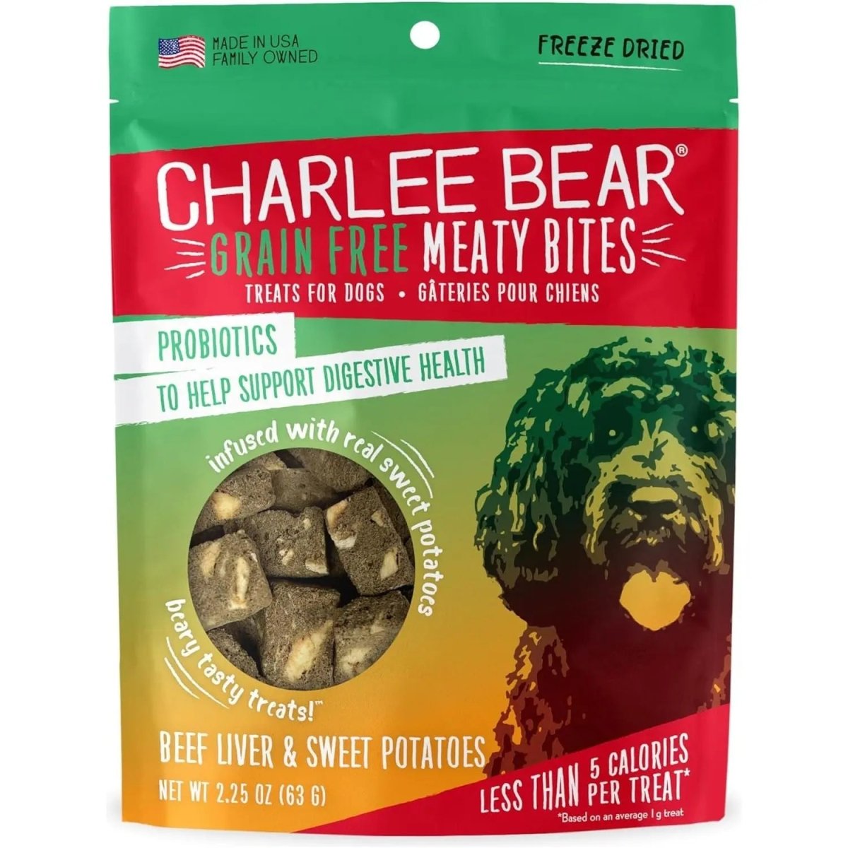 Charlee Bear Meaty Bites Dog Treats 2.5oz - Talis Us