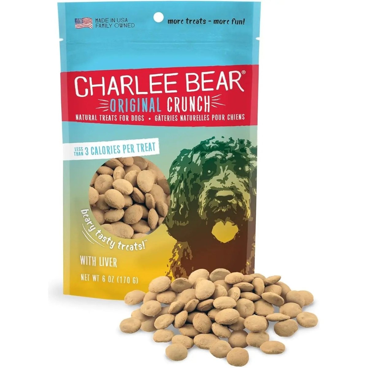 Charlee Bear Original Dog Treats, Chicken Liver - Talis Us