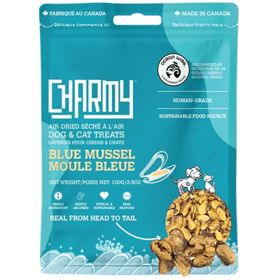 Charmy Pet Blue Mussel Dog Treats 3.8 oz - Talis Us