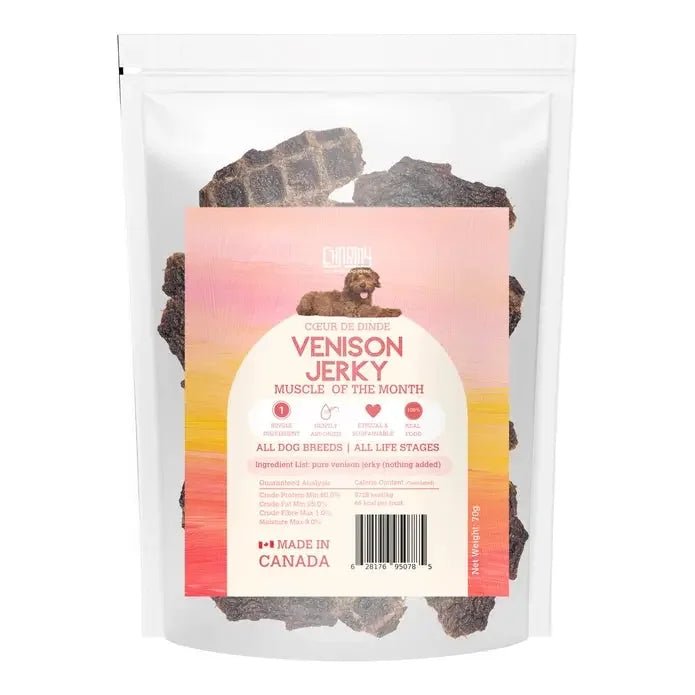 Charmy Pet Venison Jerky Dog Treats 2.7 oz - Talis Us
