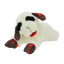 Multipet Christmas Lamb Chop dog toy with a soft exterior and festive plaid accents
