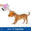BARK cow dog plush toy designed for tug-of-war play with a cute cow and soft textures