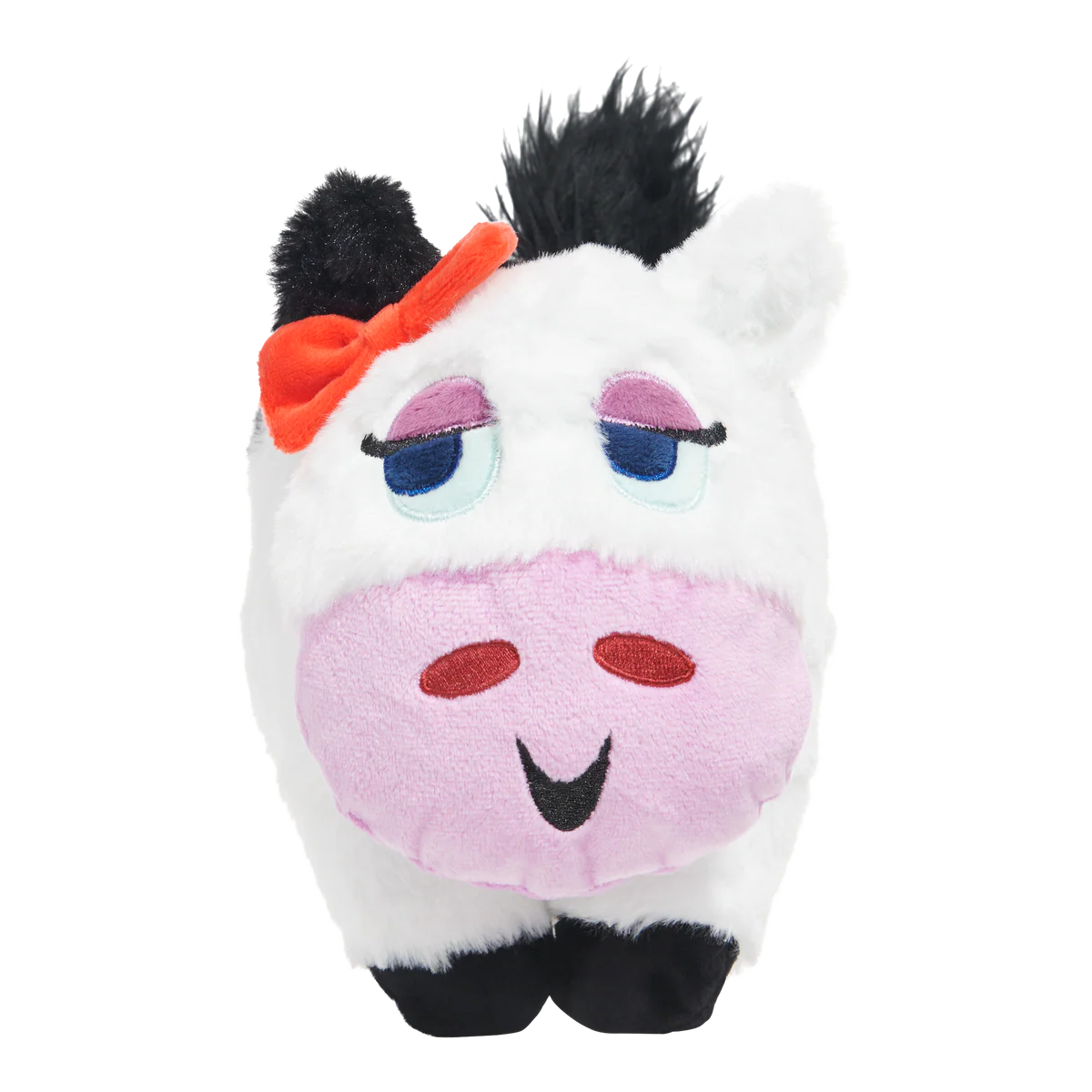 BARK cow dog plush toy with a cute design and soft texture for playful pups
