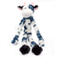 ThoozyPet Cow Dog Tug Toy with Soft Plush Material and Long Arms for Interactive Play