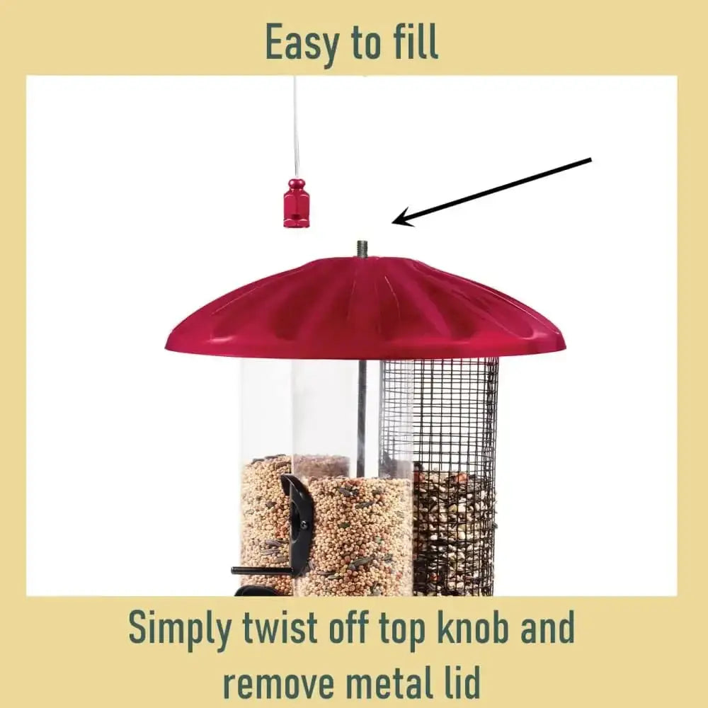 Crimson Triple Tube Feeder North States Industries