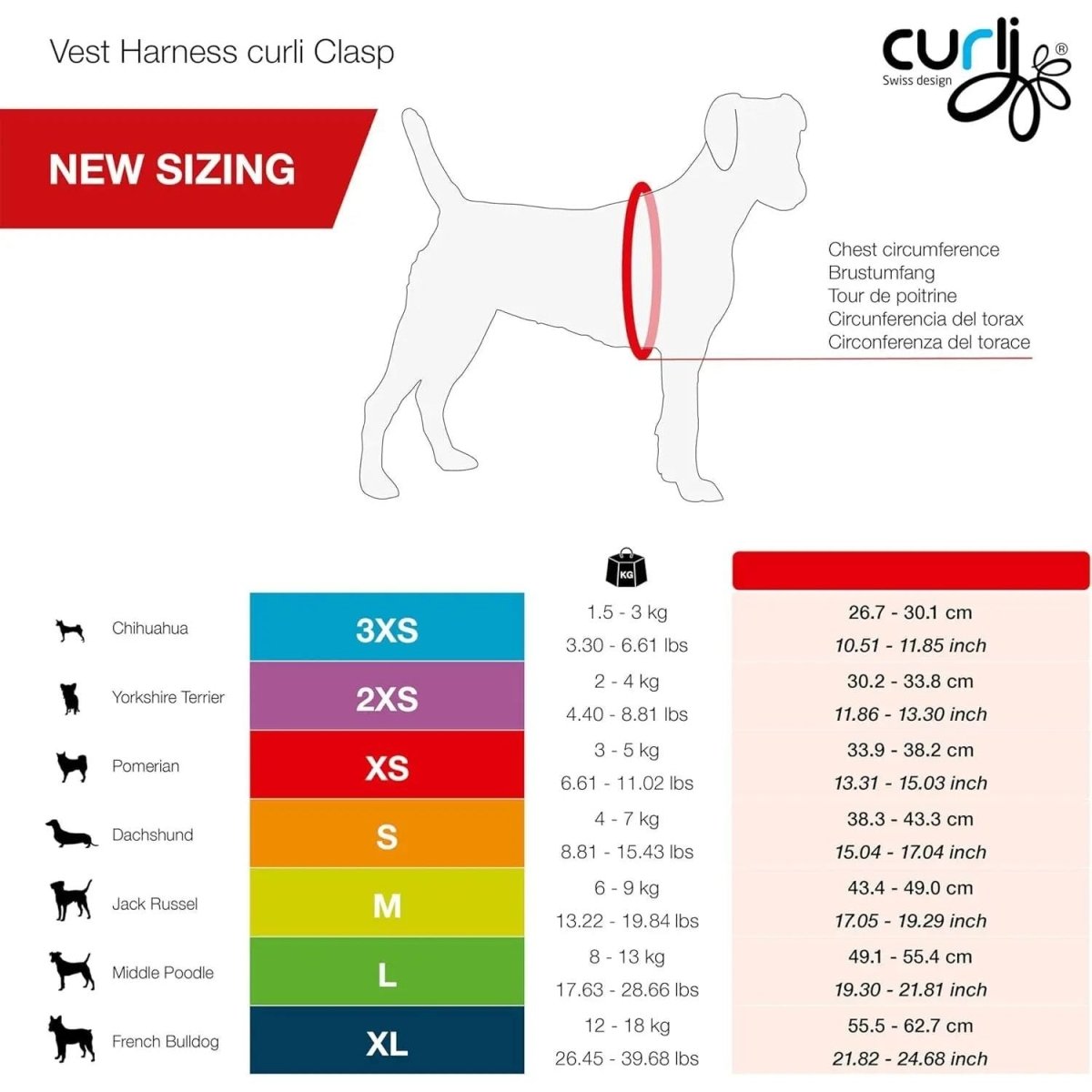Curli Alpine Clasp Vest Dog Harness Grey - Talis Us