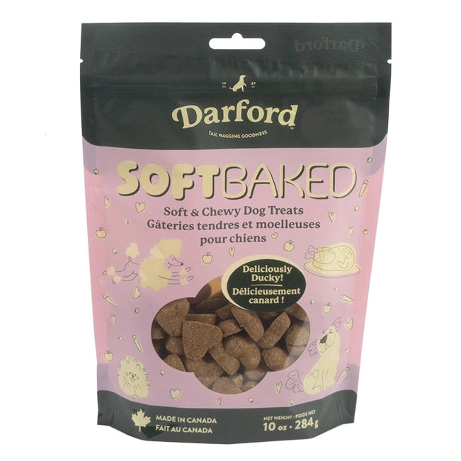 Darford Soft Baked Duck Dog Treats in a 10 oz package for soft and chewy rewards