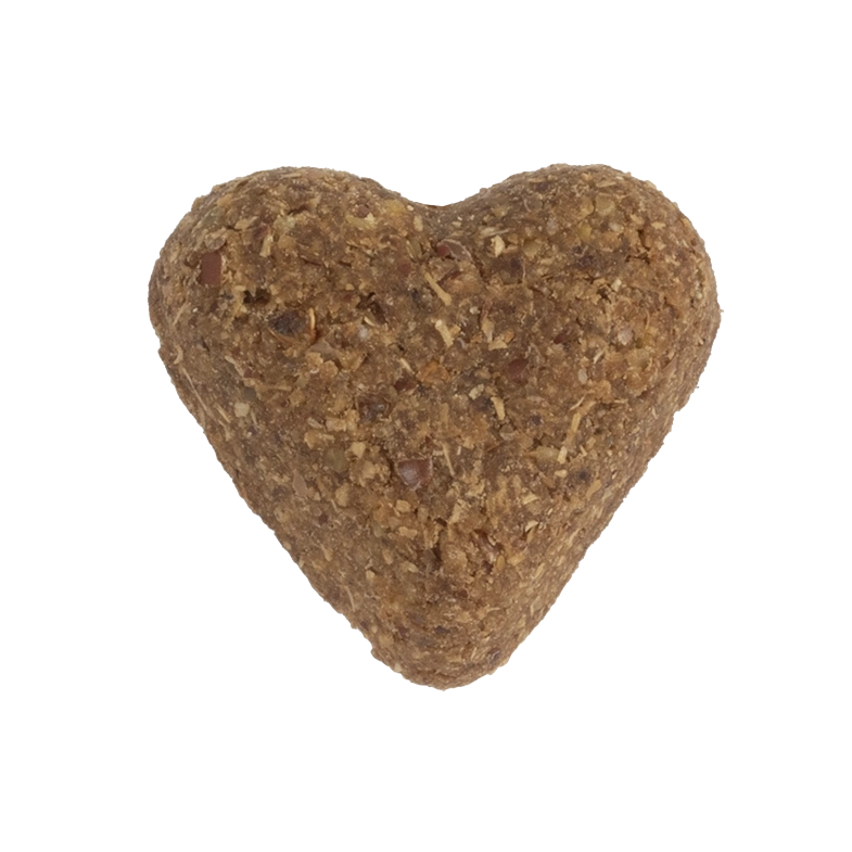 Darford soft baked peanut butter dog treats shaped like a heart for your furry friend