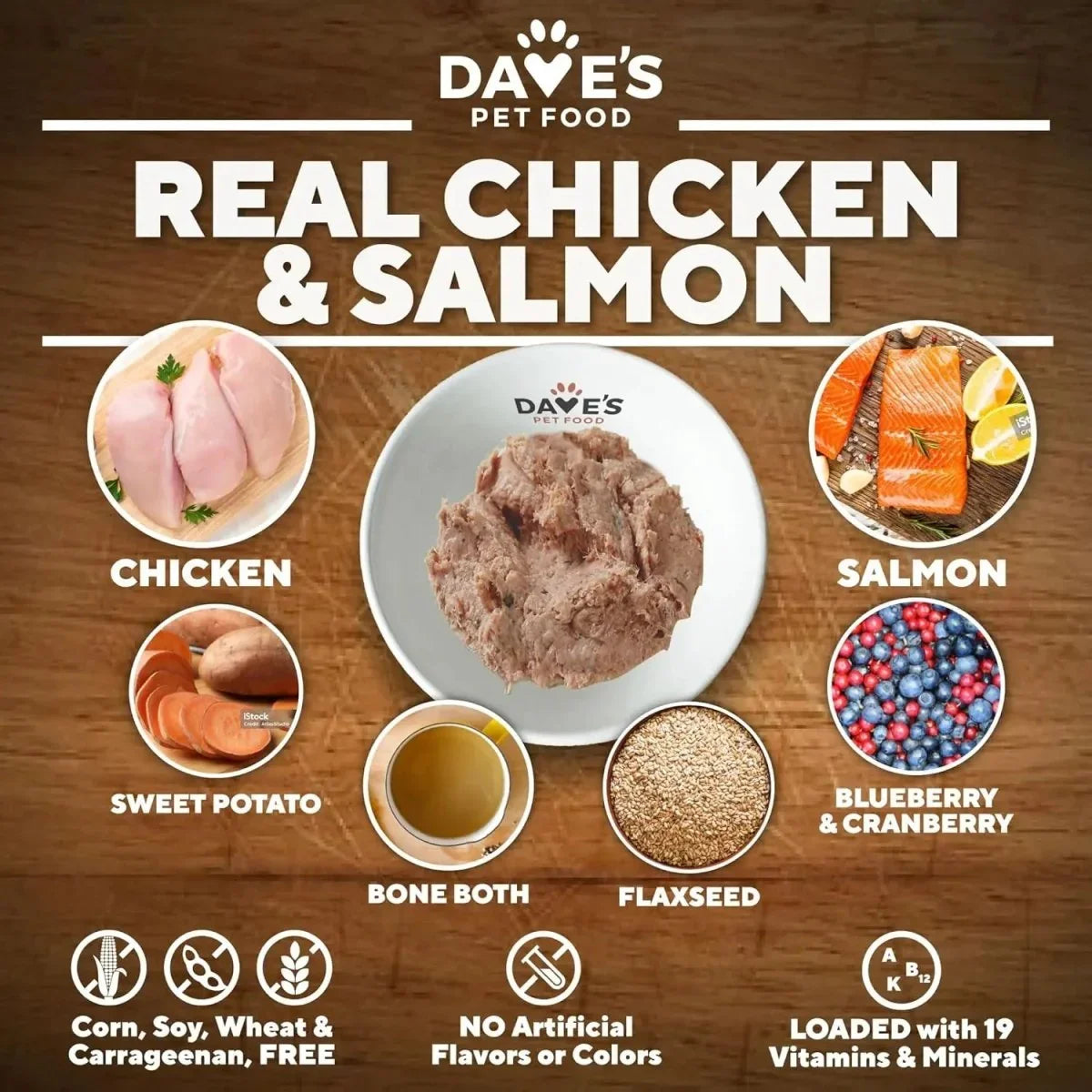 Dave's Pet Food Skin & Coat Support Chicken & Sweet Potato Recipe Pate Wet Dog Food 12ea/13 oz - Talis Us